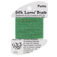 Rainbow Gallery Silk Lame Braid Petite - 063 Emerald