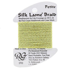 Rainbow Gallery Silk Lame Braid Petite - 068 Pale Avocado