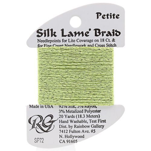 Rainbow Gallery Silk Lame Braid Petite - 072 Light Chartreuse