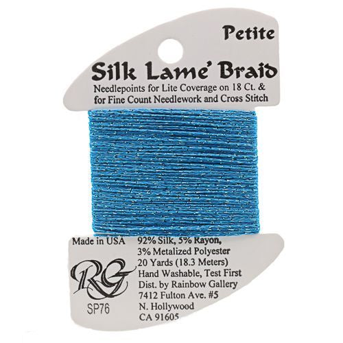 Rainbow Gallery Silk Lame Braid Petite - 076 Peacock Blue