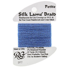 Rainbow Gallery Silk Lame Braid Petite - 077 Royal Blue