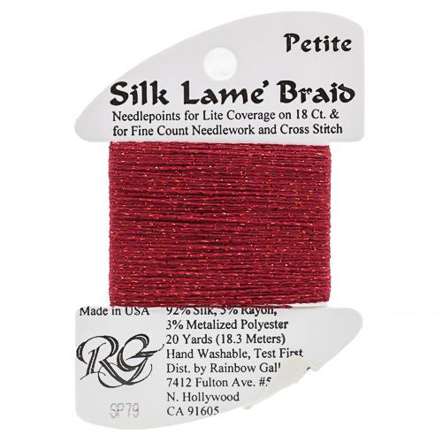 Rainbow Gallery Silk Lame Braid Petite - 079 Dark Cherry