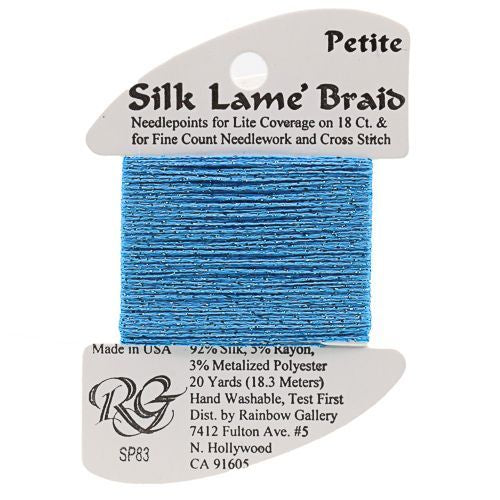 Rainbow Gallery Silk Lame Braid Petite - 083 Blue Turquoise