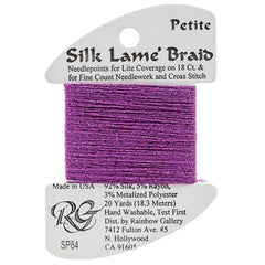 Rainbow Gallery Silk Lame Braid Petite - 084 Dark Orchid