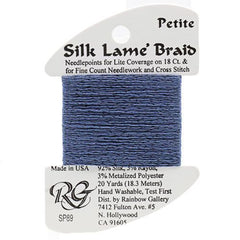 Rainbow Gallery Silk Lame Braid Petite - 089 Blue Jeans