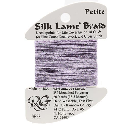 Rainbow Gallery Silk Lame Braid Petite - 092 Light Lilac