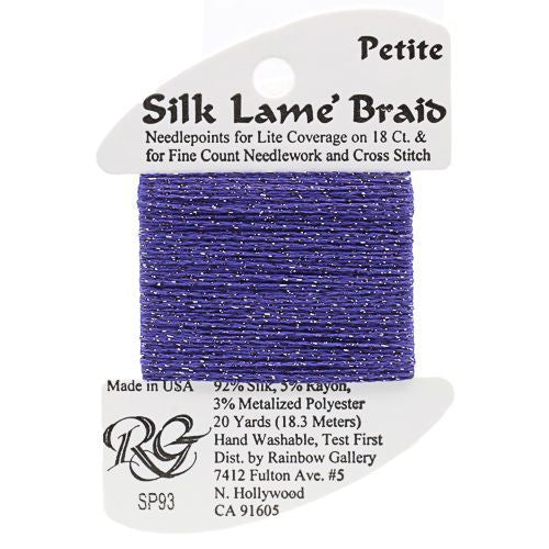 Rainbow Gallery Silk Lame Braid Petite - 093 Dark Periwinkl