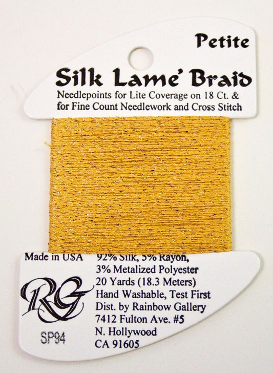 Rainbow Gallery Silk Lame Braid Petite - 094 True Gold