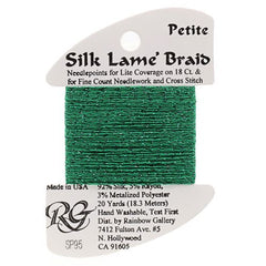 Rainbow Gallery Silk Lame Braid Petite - 095 Medium Christmas Green