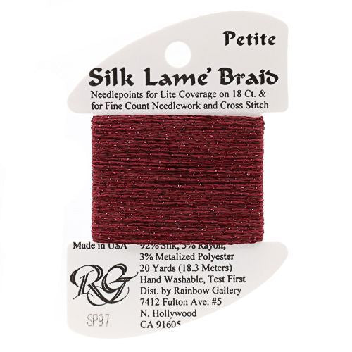 Rainbow Gallery Silk Lame Braid Petite - 097 Ruby Red