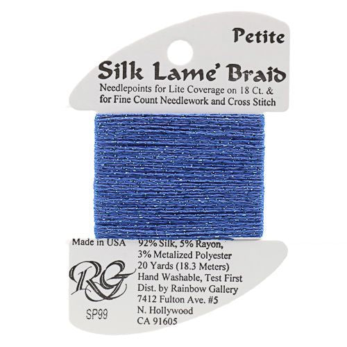 Rainbow Gallery Silk Lame Braid Petite - 099 Classic Blue