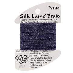 Rainbow Gallery Silk Lame Braid Petite - 107 Deep Cobalt