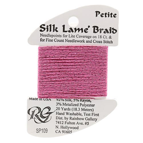 Rainbow Gallery Silk Lame Braid Petite - 109 Medium Raspberry