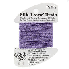 Rainbow Gallery Silk Lame Braid Petite - 110 Dark Violet