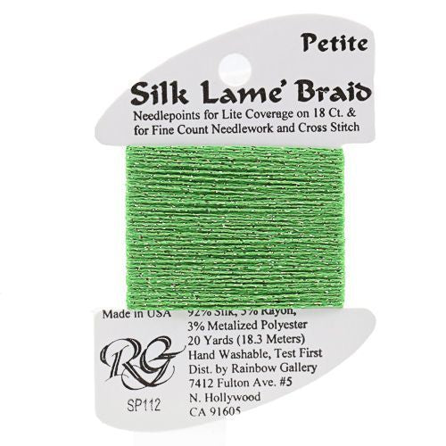 Rainbow Gallery Silk Lame Braid Petite - 112 Spring Green