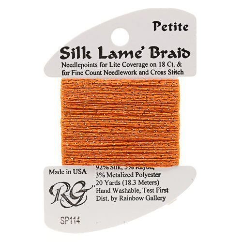 Rainbow Gallery Silk Lame Braid Petite - 114 Light Pumpkin