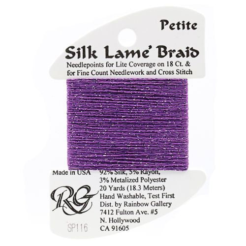 Rainbow Gallery Silk Lame Braid Petite - 116 Medium Violet