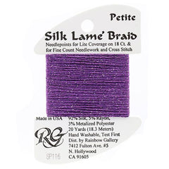 Rainbow Gallery Silk Lame Braid Petite - 116 Medium Violet