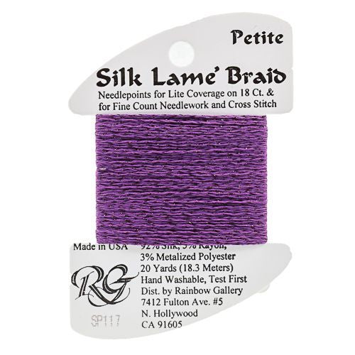 Rainbow Gallery Silk Lame Braid Petite - 117 Dark Violet