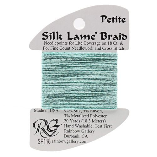 Rainbow Gallery Silk Lame Braid Petite - 118 Sea Spray