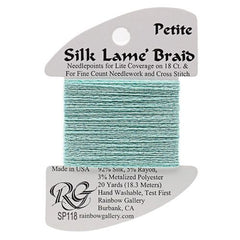 Rainbow Gallery Silk Lame Braid Petite - 118 Sea Spray