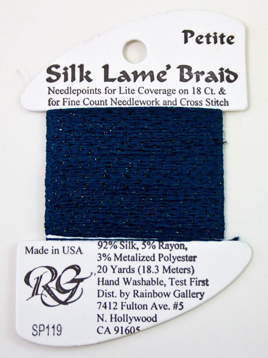 Rainbow Gallery Silk Lame Braid Petite - 119 Blue Sapphire