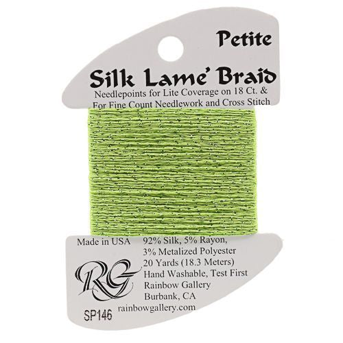 Rainbow Gallery Silk Lame Braid Petite - 146 Apple Green