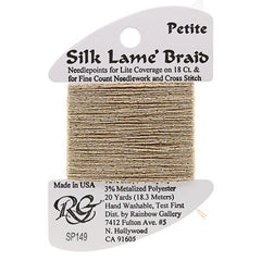 Rainbow Gallery Silk Lame Braid Petite - 149 Desert Sand