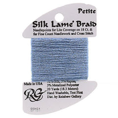 Rainbow Gallery Silk Lame Braid Petite - 151 Azure Blue