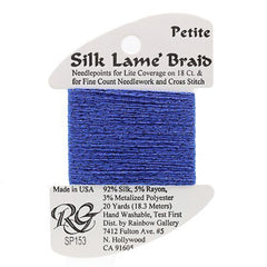 Rainbow Gallery Silk Lame Braid Petite - 153 Classic Blue