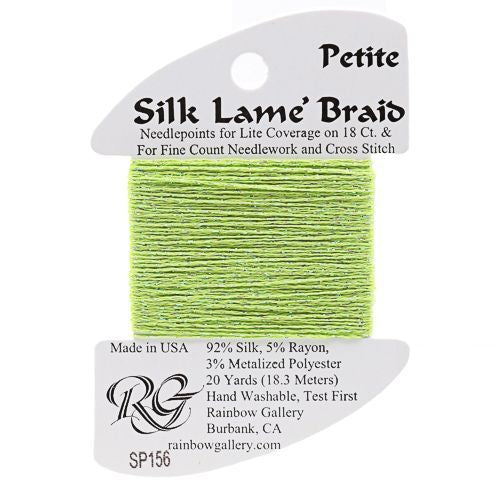 Rainbow Gallery Silk Lame Braid Petite - 156 Kiwi