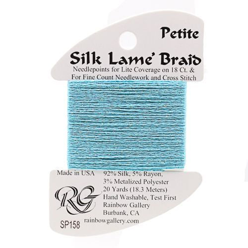 Rainbow Gallery Silk Lame Braid Petite - 158 Capri