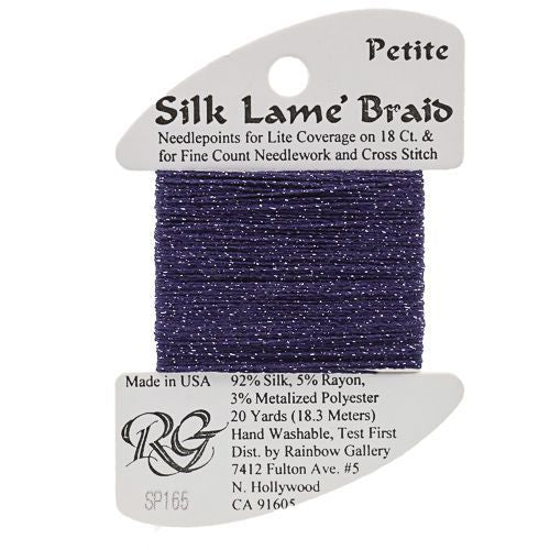 Rainbow Gallery Silk Lame Braid Petite - 165 Dark Wisteria