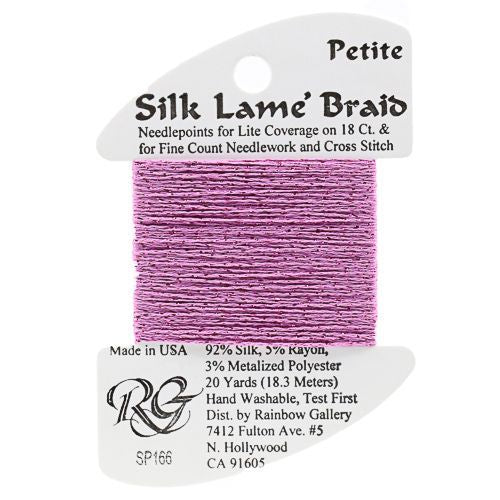 Rainbow Gallery Silk Lame Braid Petite - 166 Light Fuschia