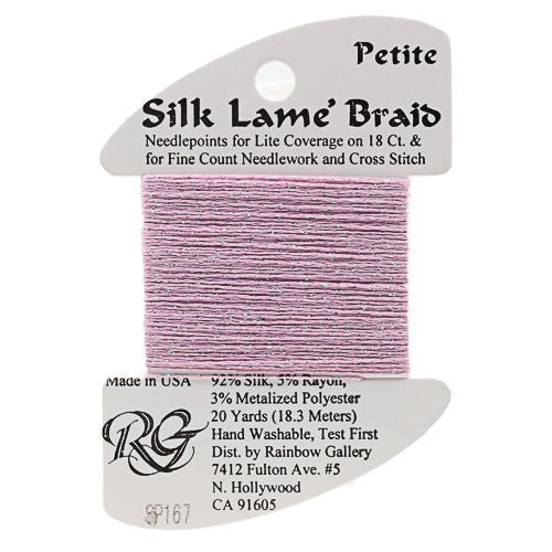 Rainbow Gallery Silk Lame Braid Petite - 167 Pink Lady