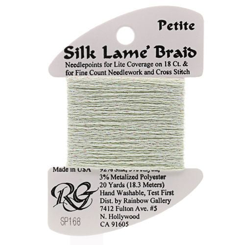 Rainbow Gallery Silk Lame Braid Petite - 168 Seafoam