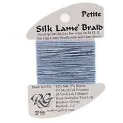 Rainbow Gallery Silk Lame Braid Petite - 169 Blue Bell