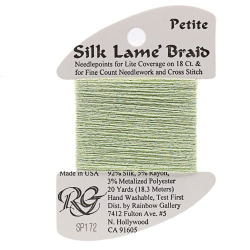 Rainbow Gallery Silk Lame Braid Petite - 172 Lime Cream