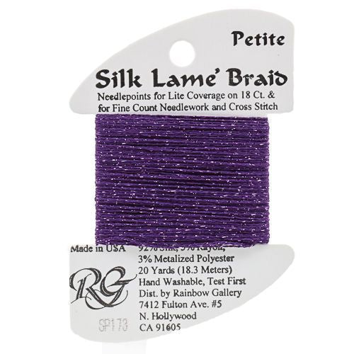 Rainbow Gallery Silk Lame Braid Petite - 173 Pansy