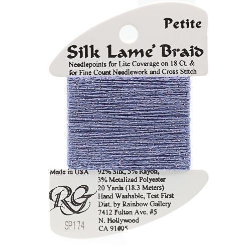 Rainbow Gallery Silk Lame Braid Petite - 174 Periwinkle