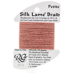 Rainbow Gallery Silk Lame Braid Petite - 176 Coral