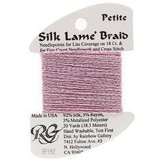 Rainbow Gallery Silk Lame Braid Petite - 182 Chateau Rose