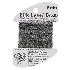 Rainbow Gallery Silk Lame Braid Petite - 184 Pavement