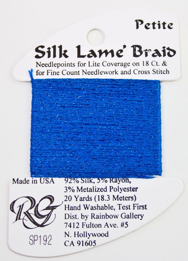 Rainbow Gallery Silk Lame Braid Petite - 192 Bluebird