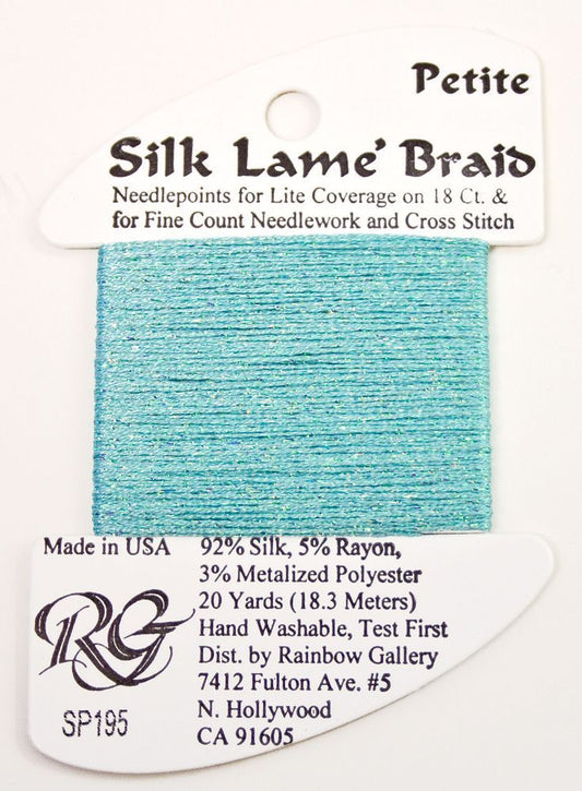 Rainbow Gallery Silk Lame Braid Petite - 195 Marine Blue