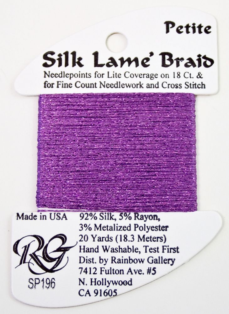 Rainbow Gallery Silk Lame Braid Petite - 196 Orchid Mist