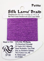 Rainbow Gallery Silk Lame Braid Petite - 196 Orchid Mist