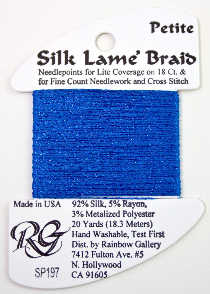 Rainbow Gallery Silk Lame Braid Petite - 197 Star Sapphire