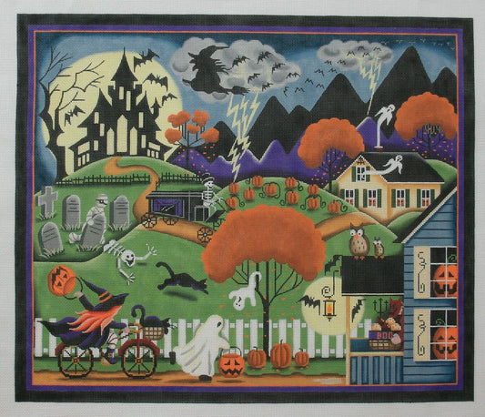 Rebecca Wood Designs Fun and Fright Needlepoint Canvas