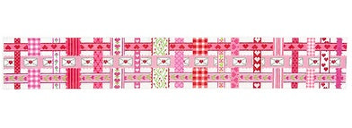 Kate Dickerson Needlepoint Collections Valentines Day Basket Woven Ribbons with A Valentine Theme Needlepoint Canvas